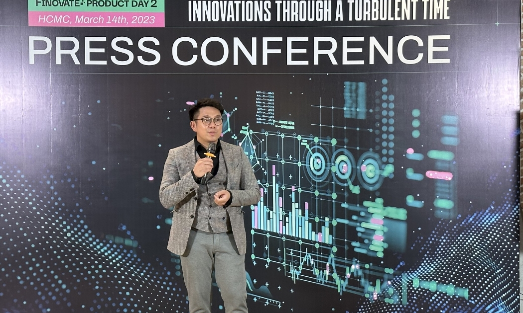 Ông Kevin Tùng Nguyễn, CEO kiêm sáng lập viên JobHopin, tại buổi họp báo Finovate Product Day 2 sẽ diễn ra ngày 25/3 tới.