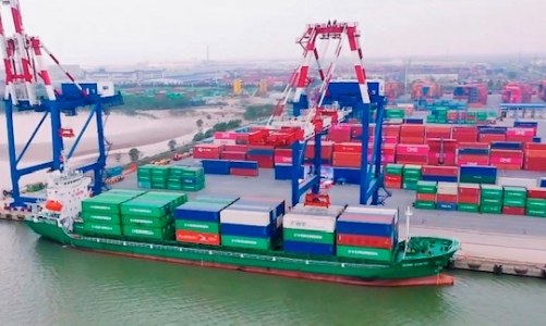 Hãng tàu container lớn của Trung Quốc tăng chuyến đến cảng Hải Phòng 