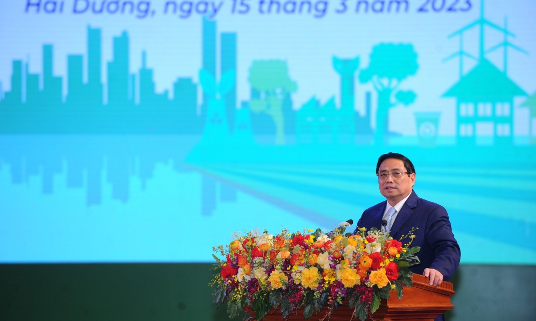 Thủ tướng Chính phủ Phạm Minh Chính phát biểu tại buổi lễ. 