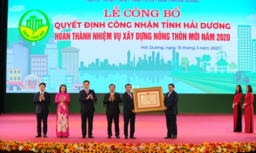 Hải Dương hoàn thành xây dựng nông thôn mới