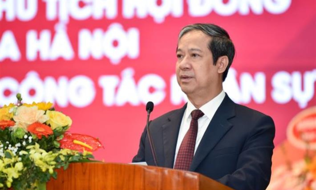 Bộ trưởng Nguyễn Kim Sơn phát biểu tại buổi lễ.