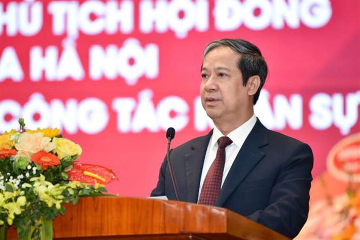 Bộ trưởng Nguyễn Kim Sơn phát biểu tại buổi lễ.