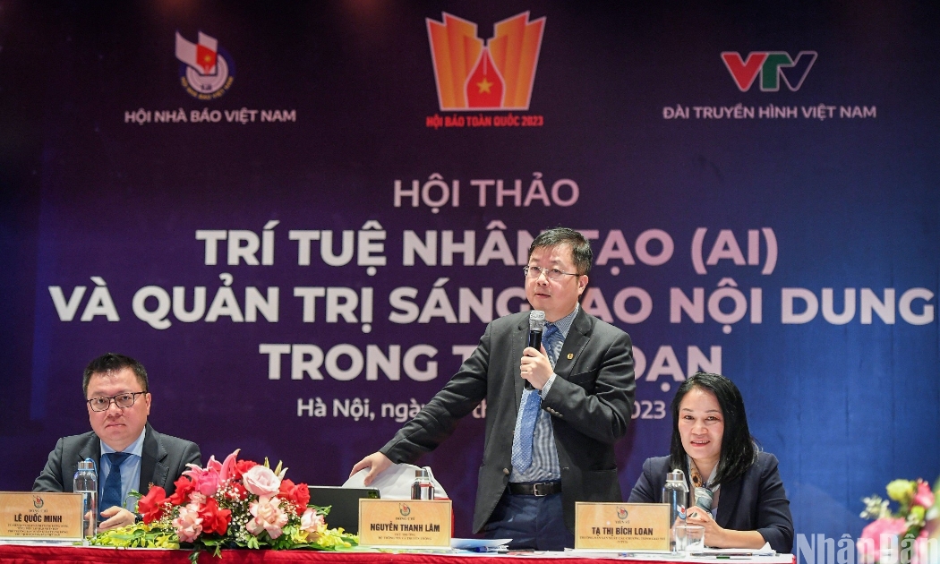 Thứ trưởng Thông tin và Truyền thông Nguyễn Thanh Lâm tại hội thảo