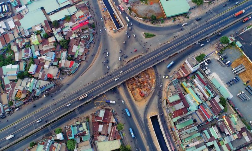 Đường Vành đại 3 TP.HCM, điểm đầu của cao tốc TP.HCM - Mộc Bài, tuyến cao tốc phía Tây trong liên kết vùng Đông Nam Bộ. Ảnh: Lê Toàn.