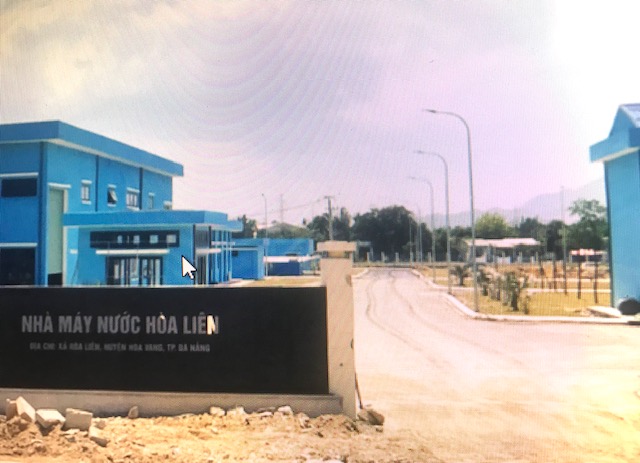 Đường vàocông trình  Nhà máy nước Hòa Liên