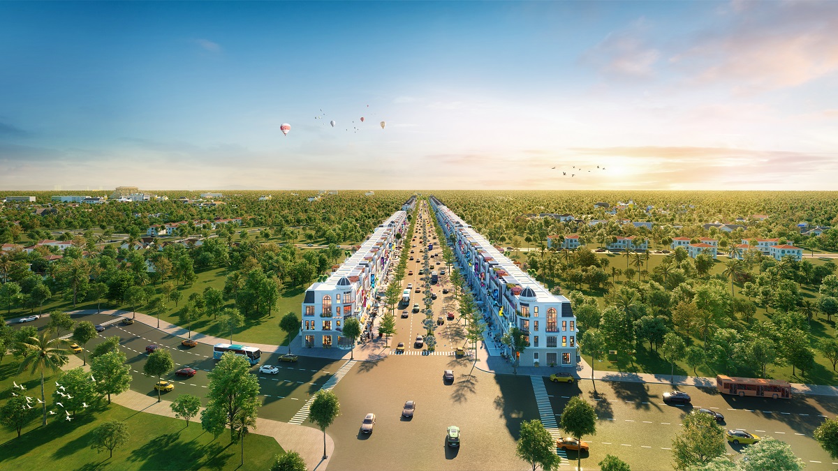 Những tuyến phố thương mại quy hoạch b&agrave;i bản đ&oacute;ng vai tr&ograve; ti&ecirc;n phong ph&aacute;t triển đ&ocirc; thị theo hướng hiện đại v&agrave; năng động cho Đức H&ograve;a.