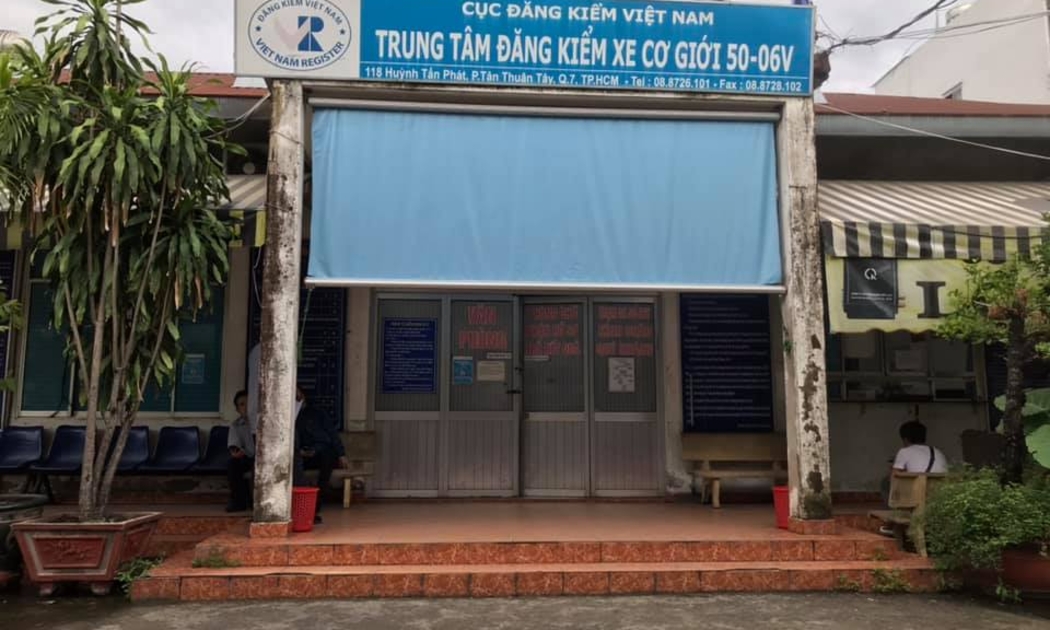 Trung tâm Đăng kiểm 50-06V đang tạm ngừng hoạt động vì hết hạn hợp đồng thuê mặt bằng.