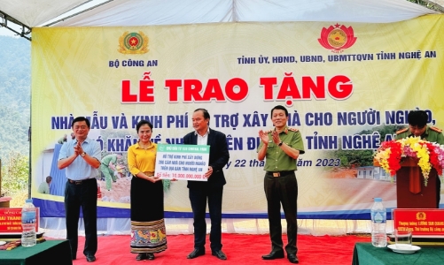 Hỗ trợ kinh phí xây 200 căn nhà cho người nghèo tại Nghệ An