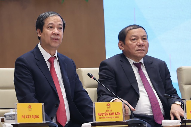 Bộ trưởng Bộ GD&ĐT Nguyễn Kim Sơn - Ảnh: VGP/Nhật Bắc