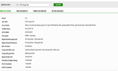 LCS chính thức xin 