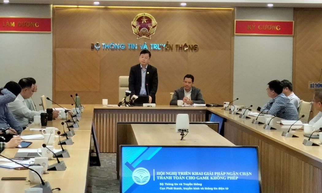 Thứ trưởng Bộ Thông tin và Truyền thông Nguyễn Thanh Lâm phát biểu chỉ đạo tại Hội thảo.