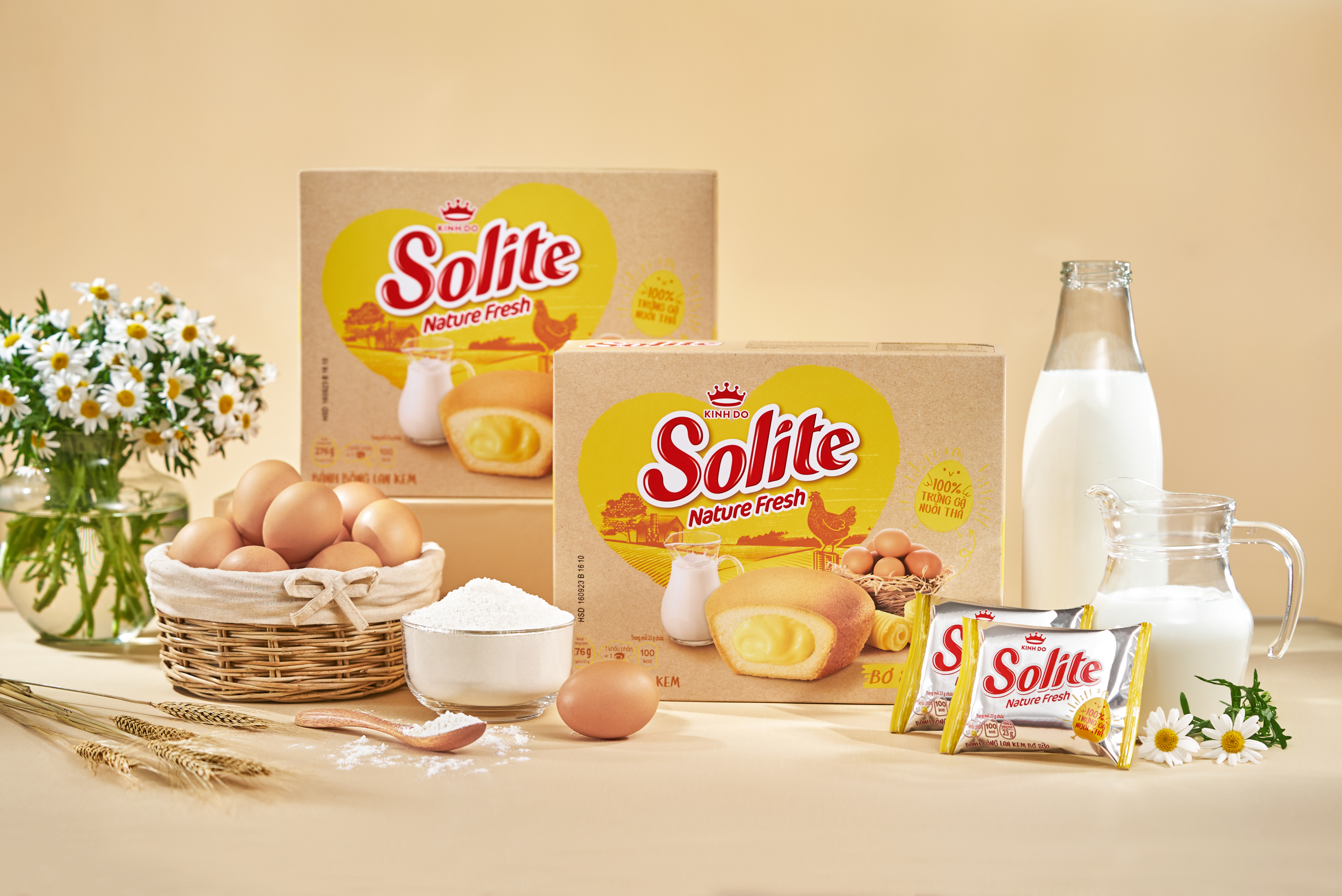 Solite Nature Fresh is Mondelez Kinh Do’s first product using 100% cage-free eggs.