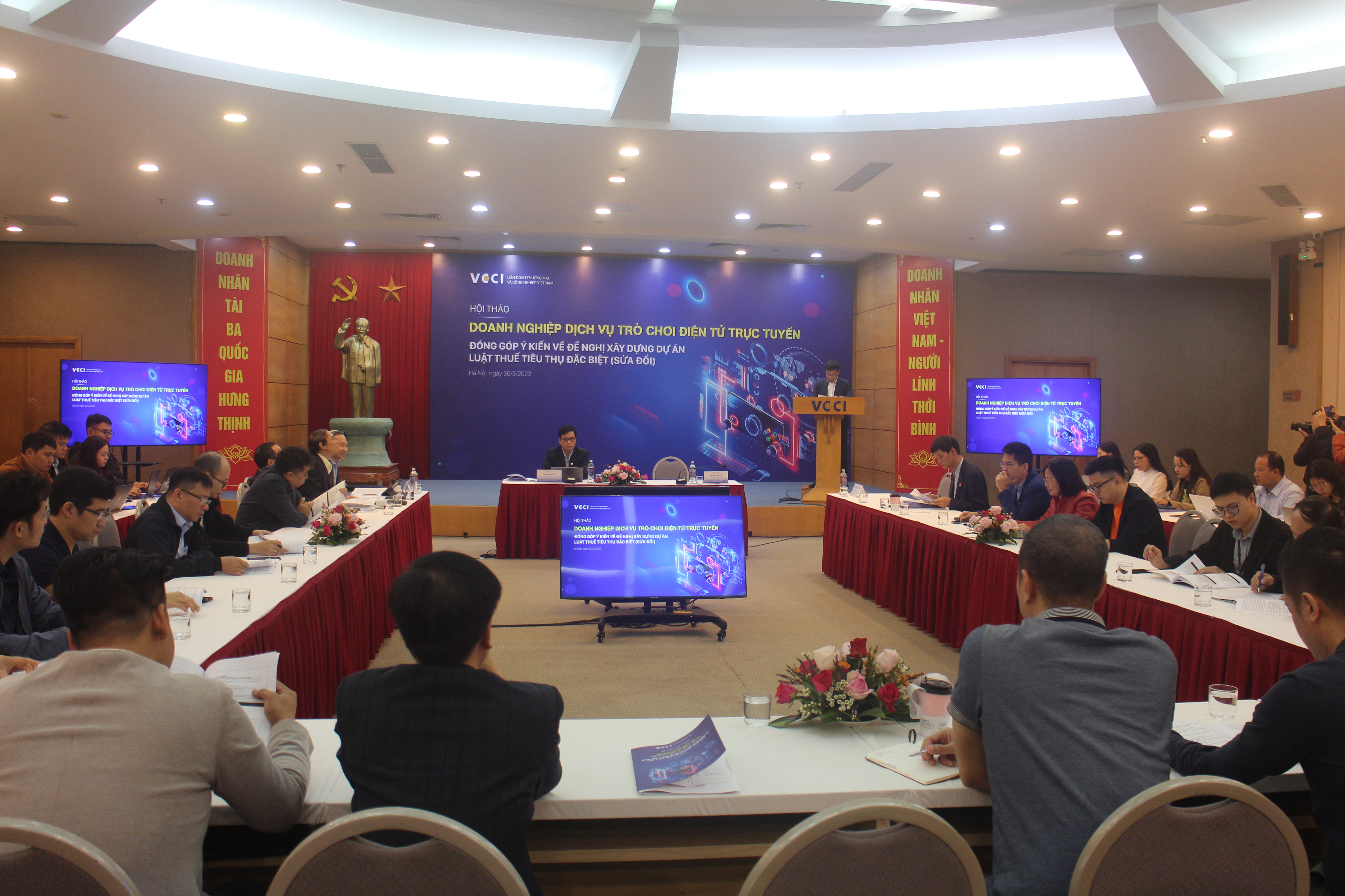 Các doanh nghiệp dịch vụ trò chơi điện tử trực tuyến đóng góp ý kiến về đề nghị xây dựng Dự án Luật Thuế tiêu thụ đặc biệt (sửa đổi).