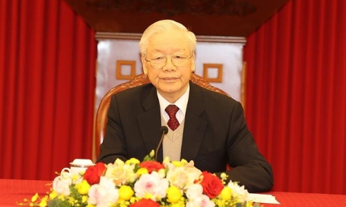 Tổng Bí thư Nguyễn Phú Trọng điện đàm cấp cao với Tổng thống Mỹ Joe Biden