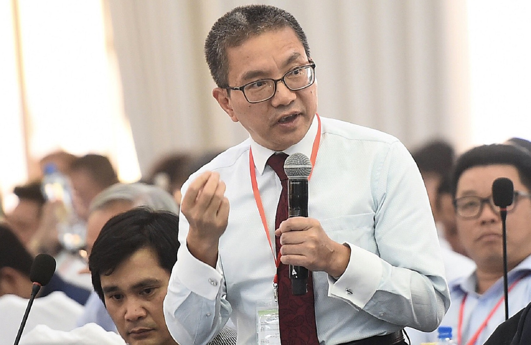 &Ocirc;ng Li Guo ph&aacute;t biểu tại hội thảo