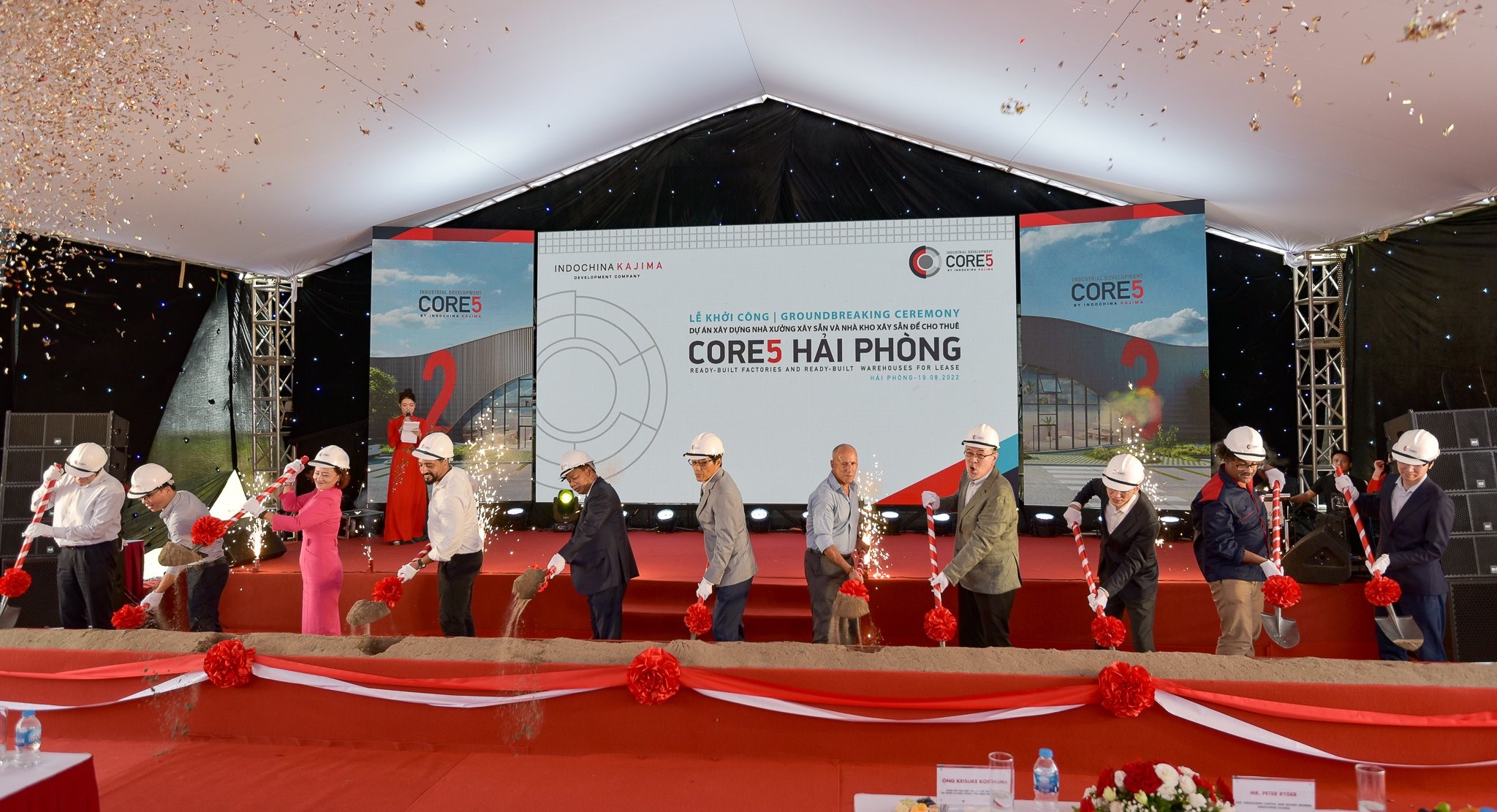 The breaking ground ceremony for the project. Photo: DEEP C Industrial Zones