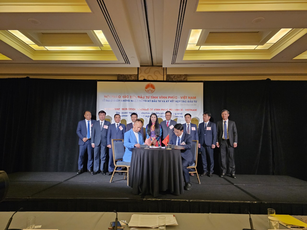 Sở Kế hoạch v&agrave; Đầu tư tỉnh Vĩnh Ph&uacute;c k&yacute; MOU với c&aacute;c đối t&aacute;c tại San Francisco.