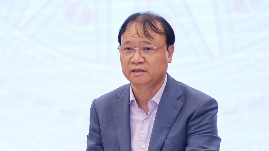 Thứ trưởng Bộ Công Thương Đỗ Thắng Hải trả lời báo chí tại họp báo - Ảnh: VGP