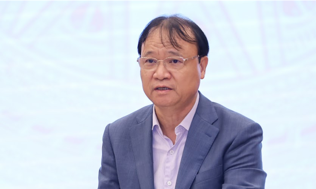 Thứ trưởng Bộ Công Thương Đỗ Thắng Hải trả lời báo chí tại họp báo - Ảnh: VGP
