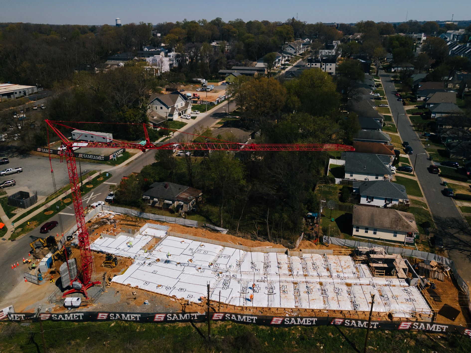 Một tòa nhà chung cư 104 căn hộ của công ty Grubb Properties gần trung tâm thành phố Charlotte sẽ không có chỗ đỗ xe cho cư dân - Ảnh: WSJ