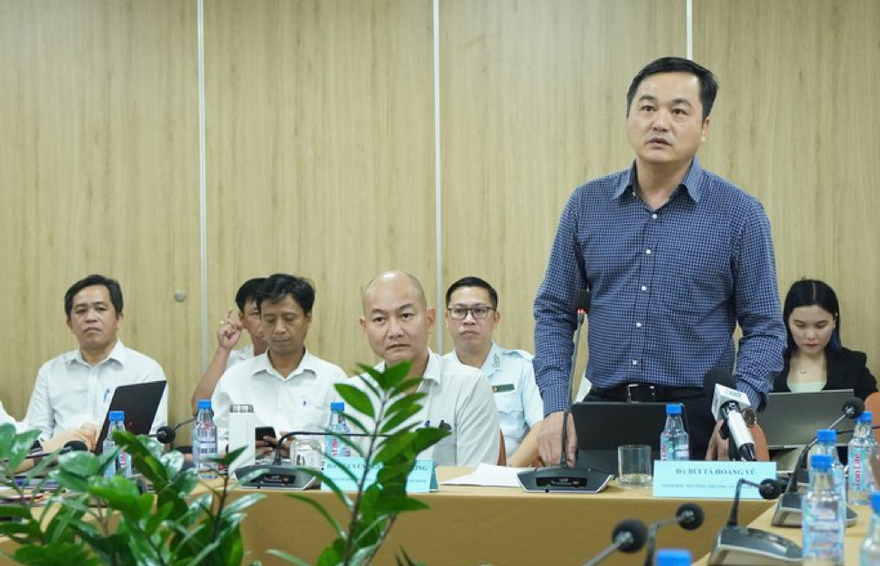 &Ocirc;ng B&ugrave;i T&aacute; Ho&agrave;ng Vũ, Gi&aacute;m đốc Sở C&ocirc;ng thương TP.HCM: &ldquo;Doanh nghiệp gặp kh&oacute; khăn, vướng mắc trong qu&aacute; tr&igrave;nh thực hiện c&oacute; thể kiến nghị, Sở C&ocirc;ng Thương sẽ c&oacute; những giải ph&aacute;p hỗ trợ kịp thời&rdquo; - Ảnh: LH.&nbsp;