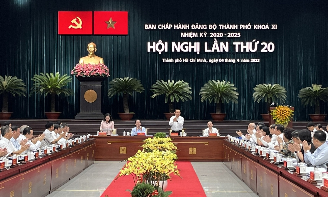 Hội nghị lần thứ 20 Ban Chấp hành đảng bộ Thành phố khóa XI nhiệm kỳ 2020-2025 khai mạc sáng 4/4.