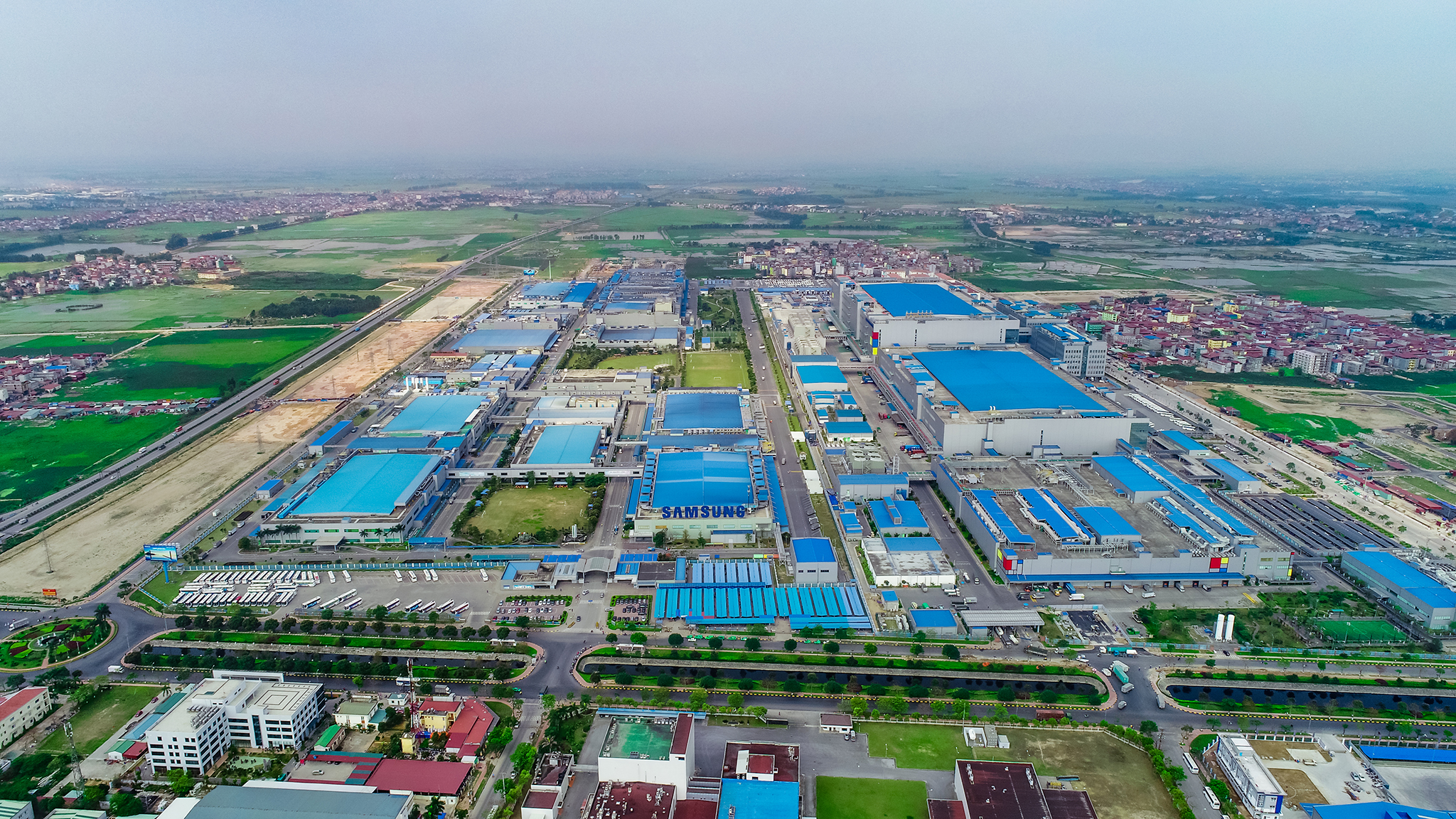 Toàn cảnh khu tổ hợp Samsung tại Bắc Ninh