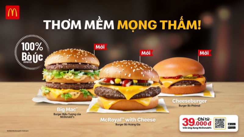 McDonald’s Vietnam introduces new burger line