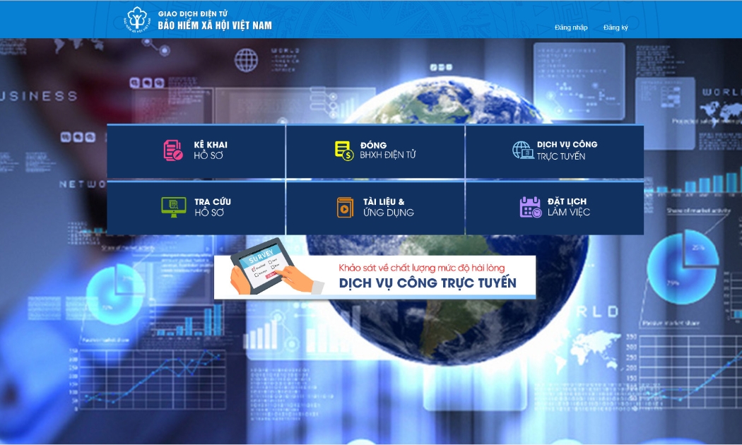 Người dân có thể đăng ký đóng, nộp các chế độ bảo hiểm trực tuyến. Ảnh - BHXH Việt Nam. 
