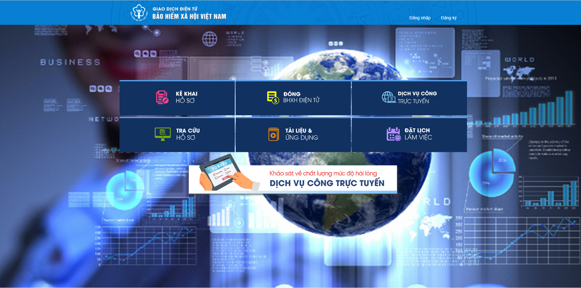 Người dân có thể đăng ký đóng, nộp các chế độ bảo hiểm trực tuyến. Ảnh - BHXH Việt Nam. 