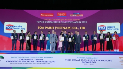 TOA Paint (Vietnam) proudly received the 22nd Golden Dragon Award