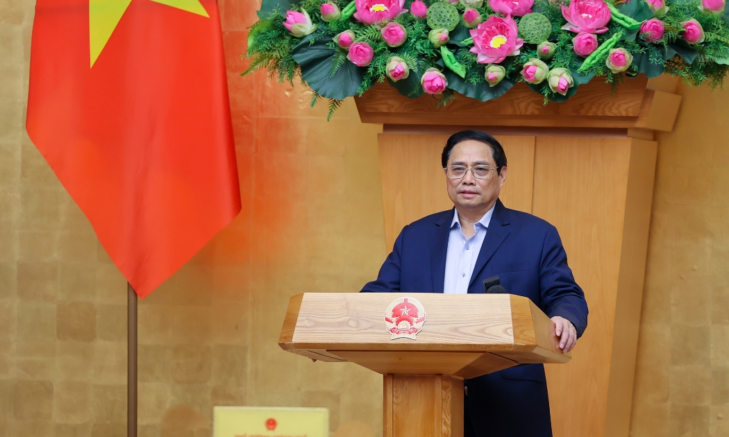 Thủ tướng Phạm Minh Chính tại cuộc họp chuyên đề - Ảnh: VGP