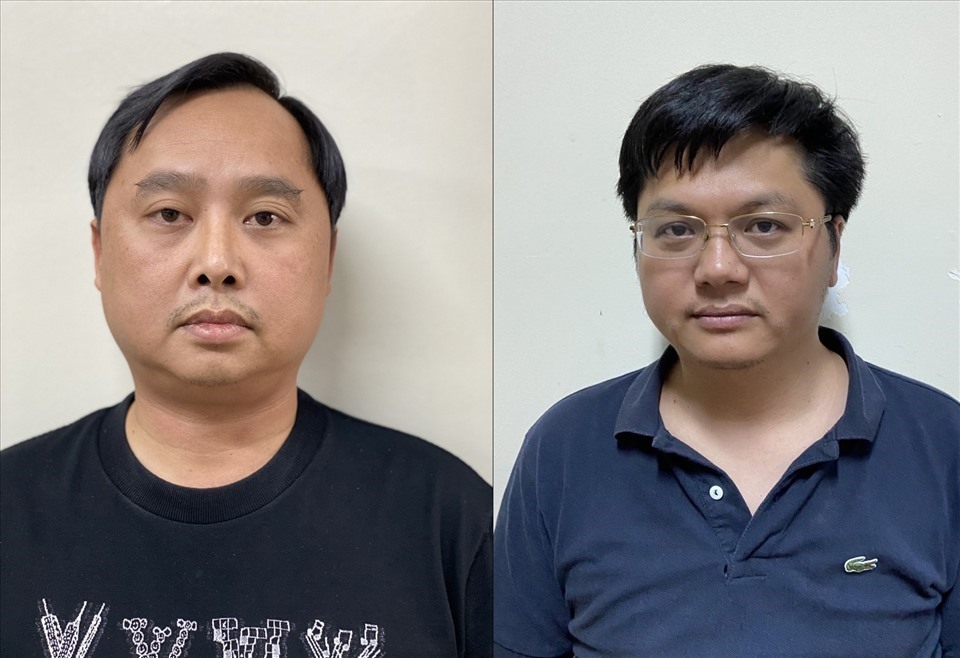 Ông Đỗ Thành Nhân (trái) và Đỗ Đức Nam. Ảnh: Bộ Công an