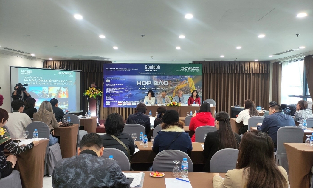 Họp báo giới thiệu Triển lãm Contech Vietnam 2023.