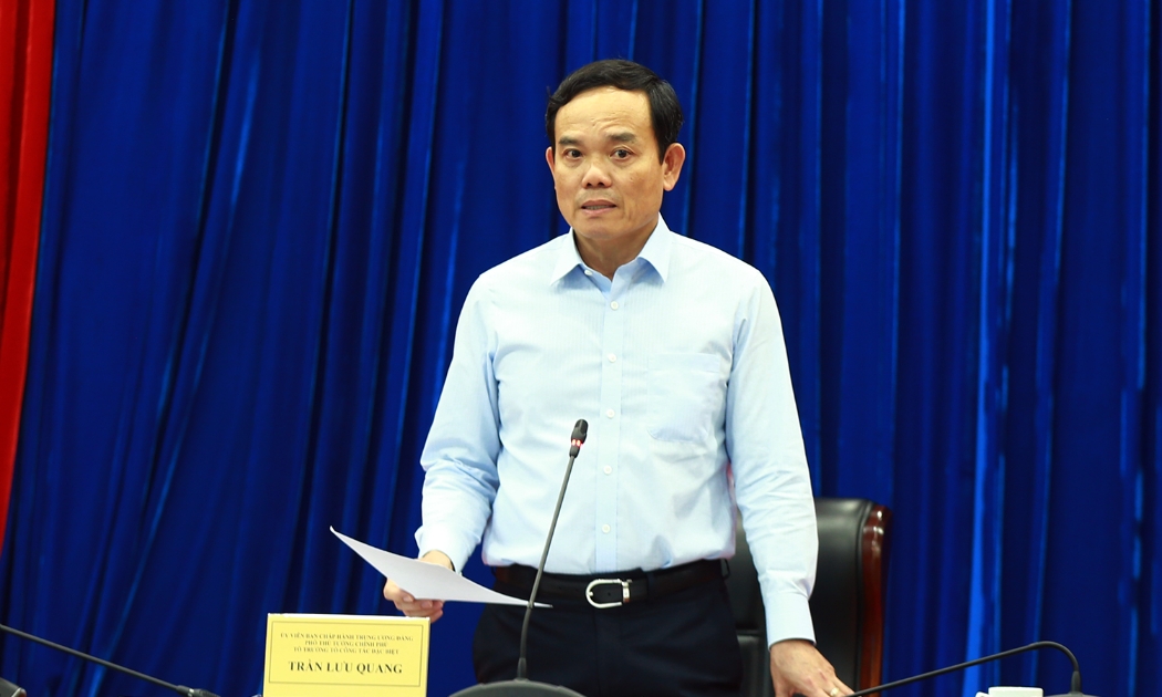 Phó Thủ tướng Trần Lưu Quang chủ trì cuộc họp - Ảnh: VGP