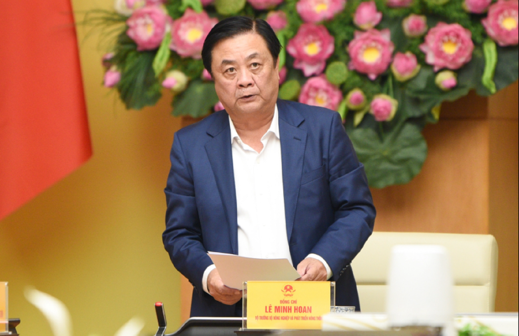 B&ocirc; trưởng L&ecirc; Minh Hoan: 