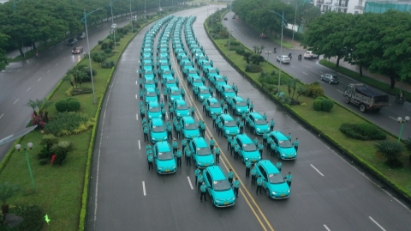 GSM officially launches Vietnam’s first pure electric taxi firm