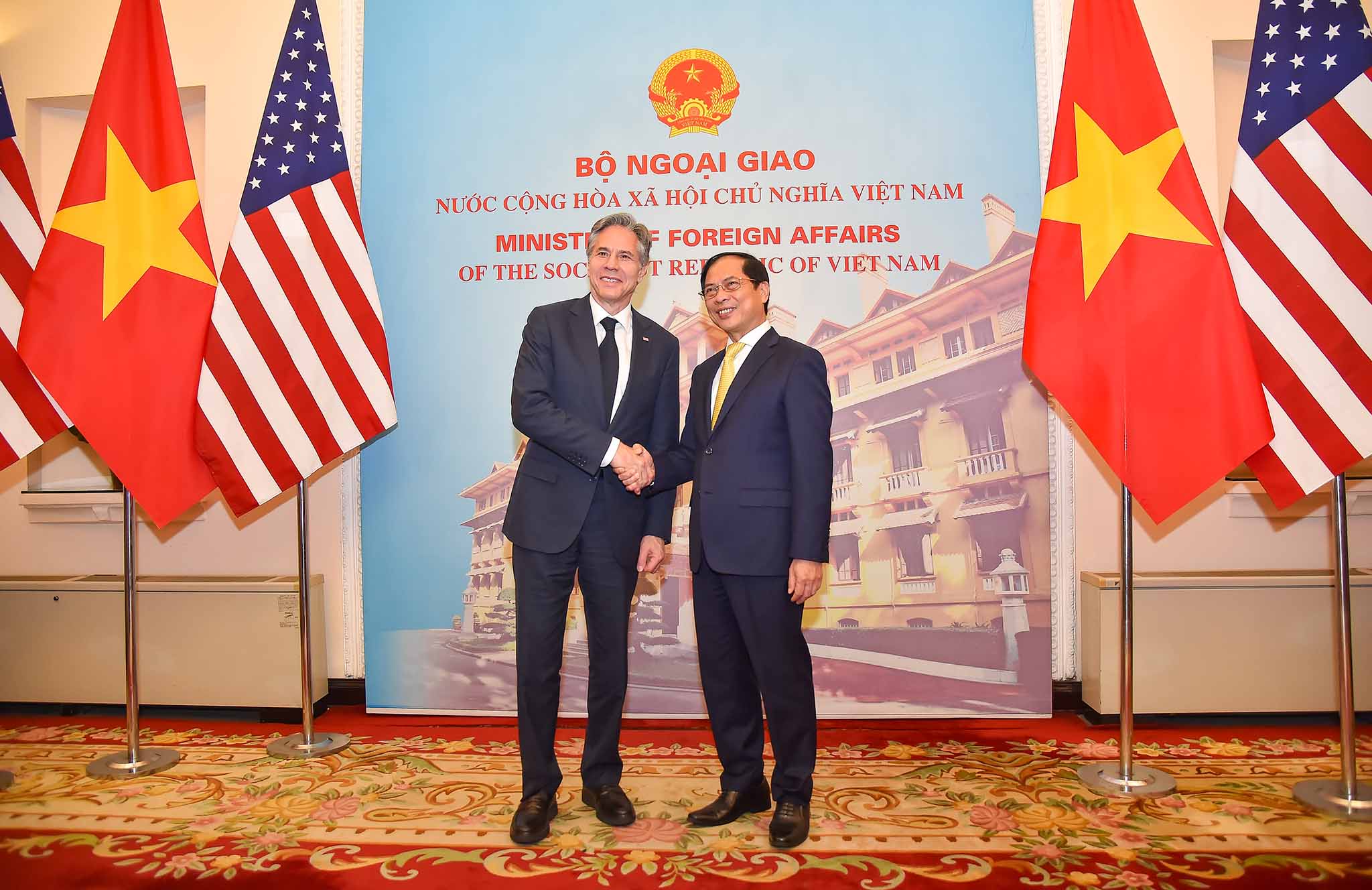 Bộ trưởng Bùi Thanh Sơn khẳng định Việt Nam coi Mỹ là một trong những đối tác quan trọng hàng đầu - Ảnh: Bộ Ngoại giao
