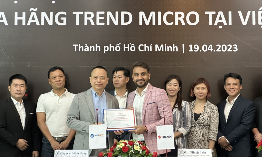 Trend Micro công bố VietNet trở thành nhà phân phối mới tại Việt Nam sáng 19/4.