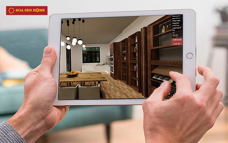 Ứng dụng Hoa Sen Home 3D giúp khách hàng có những trải nghiệm sống động chỉ với vài thao tác đơn giản.
