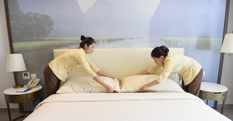Các cơ sở lưu trú tại Sầm Sơn thực hiện các tiêu chí “sáng - sạch - đẹp” để phục vụ khách du lịch.