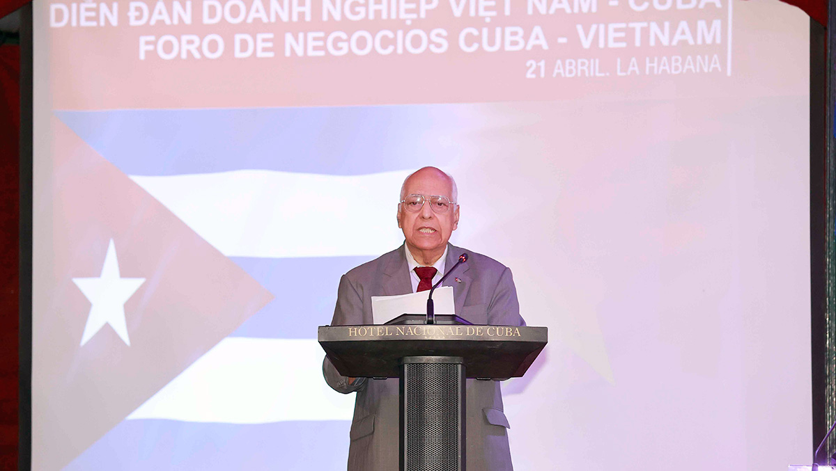Ph&oacute; Thủ tướng, Bộ trưởng Ngoại thương v&agrave; Đầu tư nước ngo&agrave;i, đồng Chủ tịch Ủy ban li&ecirc;n Ch&iacute;nh phủ Cuba - Việt Nam Ricardo Cabrisas - Ảnh: Quochoi.vn