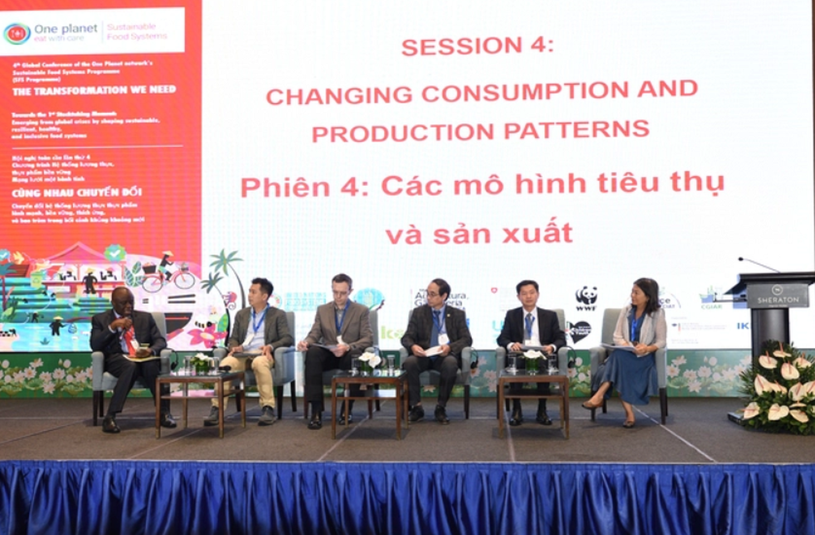 Một phi&ecirc;n chuy&ecirc;n đề tại Hội nghị To&agrave;n cầu hệ thống lương thực thực phẩm.