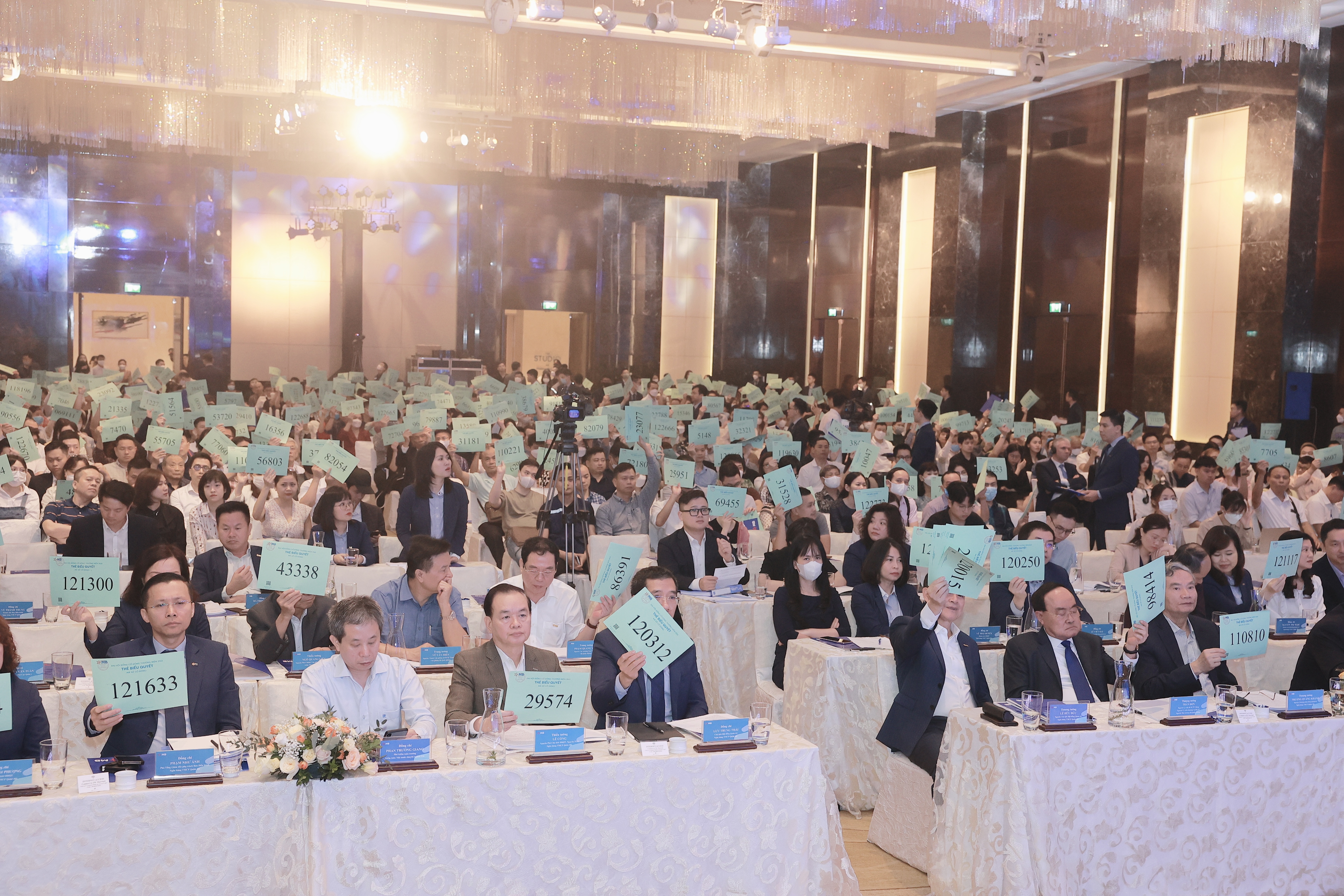 C&aacute;c cổ đ&ocirc;ng biểu quyết th&ocirc;ng qua tờ tr&igrave;nh.