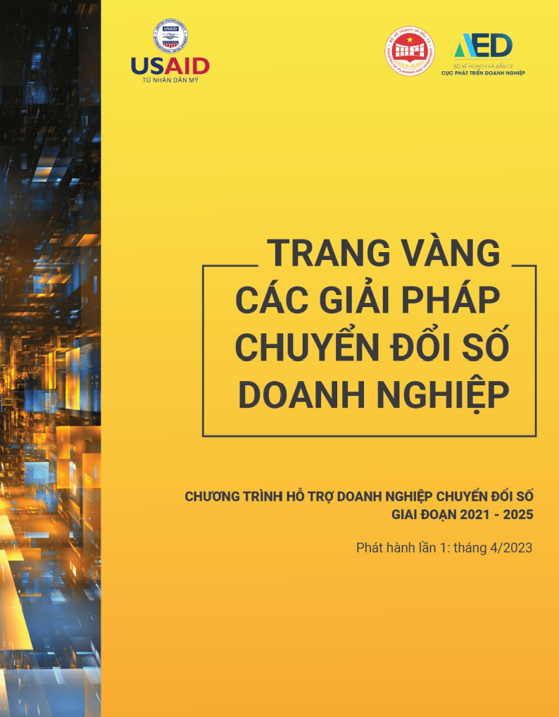 Trang v&agrave;ng giải ph&aacute;p chuyển đổi số doanh nghiệp.