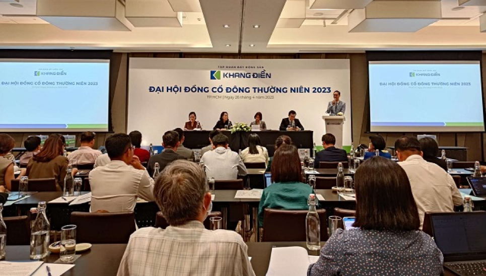 Tại ĐHĐCĐ thường niên 2023, cổ đông KDH đã thông qua việc không tiếp tục triển khai phương án niêm yết trái phiếu ra công chúng - Ảnh: PC.