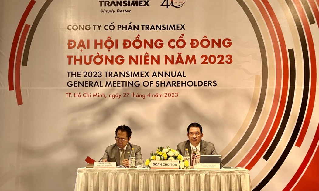 Đại hội đồng cổ đông 2023 của Transimex tổ chức vào sáng ngày 27/4 tại TP.HCM