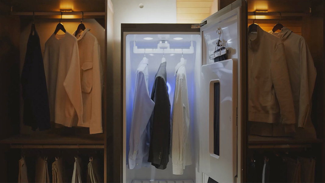 LG Styler dễ dàng làm mới trang phục bất cứ khi nào bạn cần.