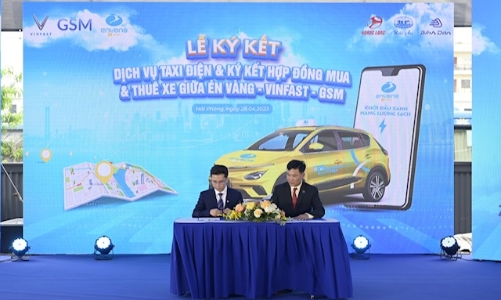 Hải Phòng lần đầu có dịch vụ taxi điện 