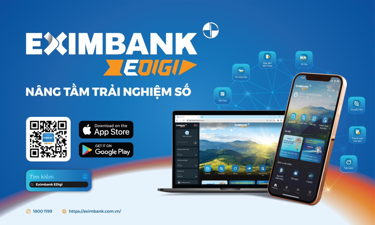 Eximbank EDigi hợp nhất c&aacute;c nền tảng Internet Banking v&agrave; Mobile Banking, gi&uacute;p kh&aacute;ch h&agrave;ng c&oacute; trải nghiệm liền mạch v&agrave; đồng nhất.